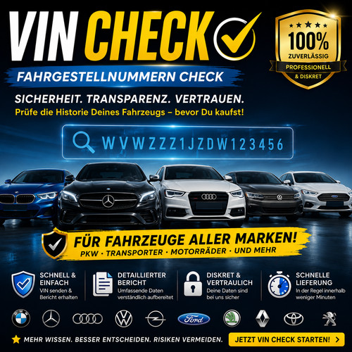 Fahrgestellnummer vin prüfung - fahrgestellnummer,